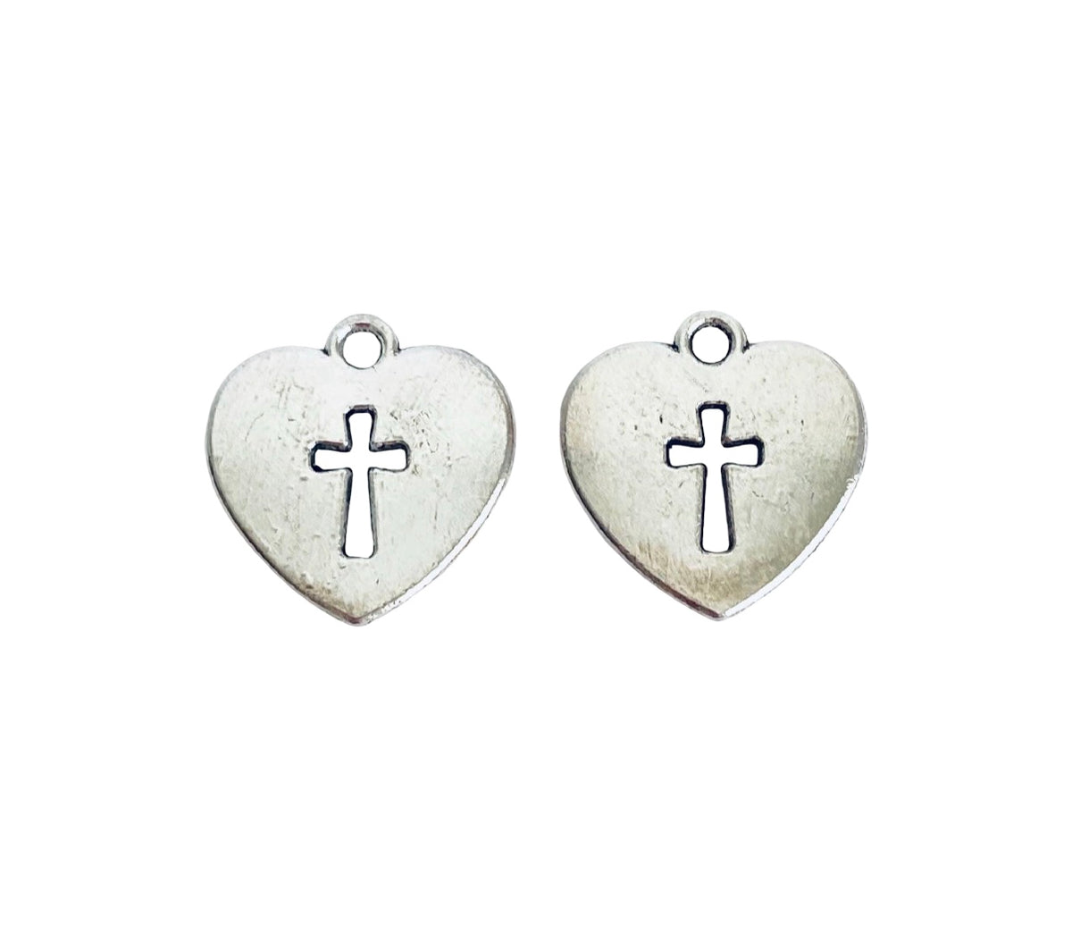 Base Metal Cross Charm