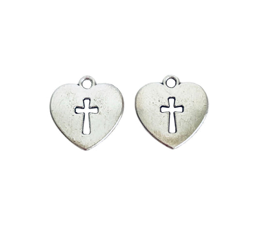 Base Metal Cross Charm