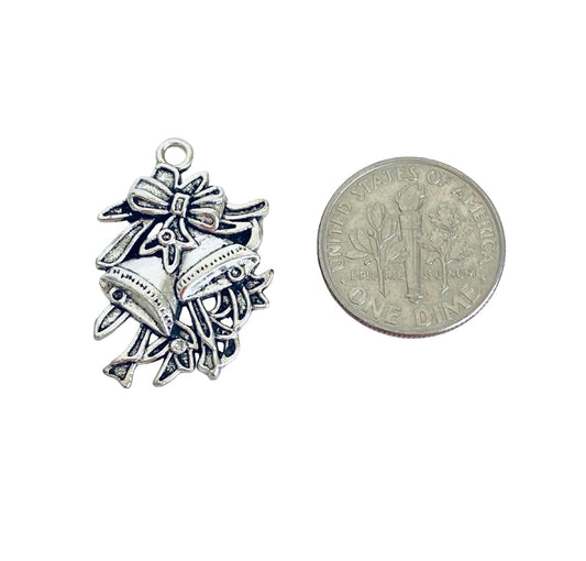 Base Metal Christmas Bells Charm