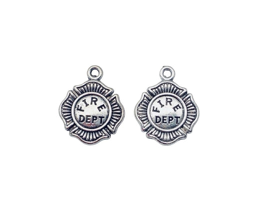 Base Metal Fire Dept Charm