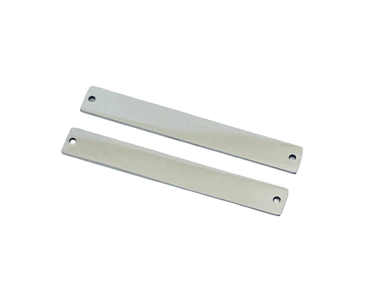 Shiny Stainless Steel Long Bar Blank • 5mm x 38mm