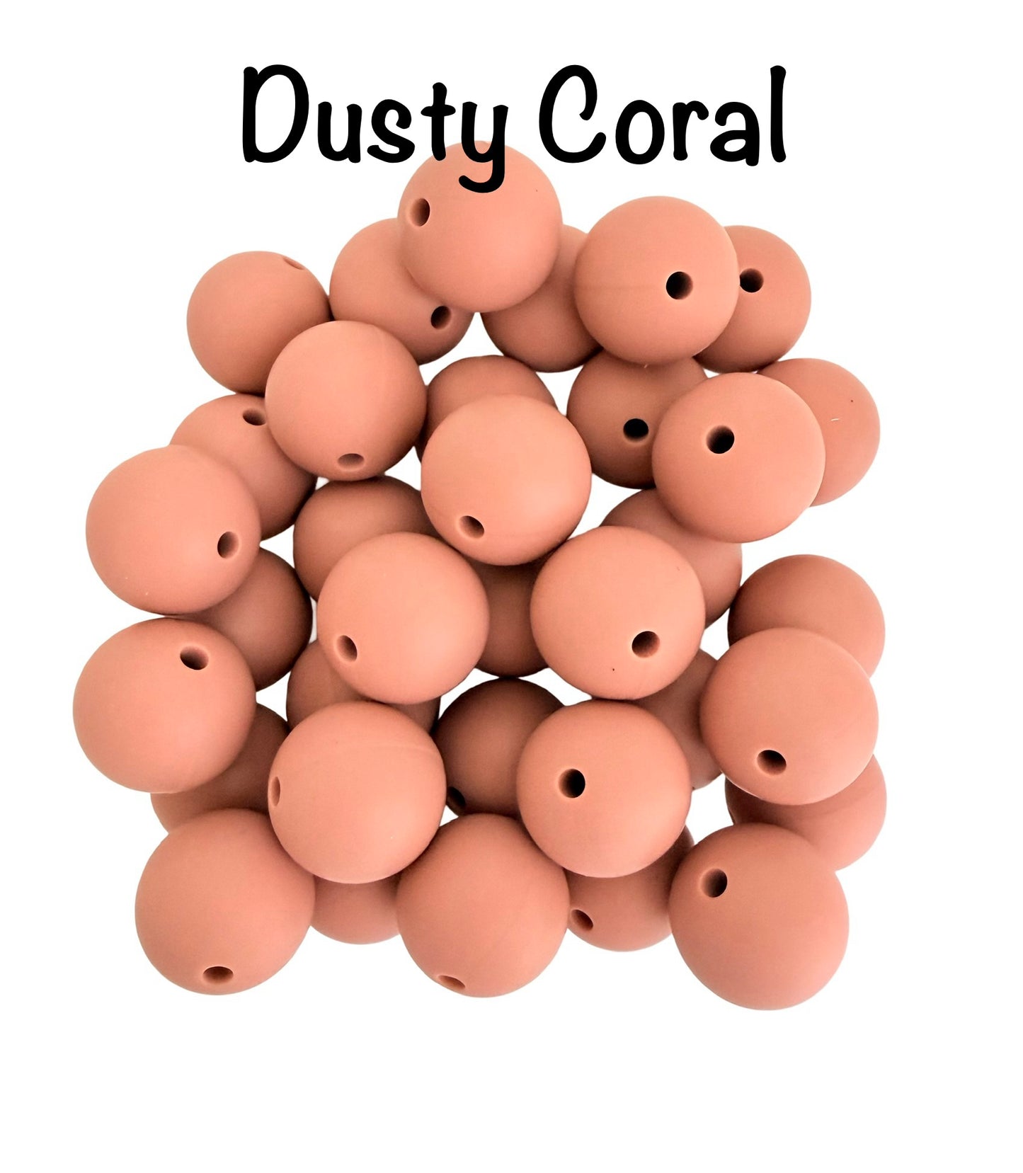 15mm Round Silicone Beads (Sold Individually)