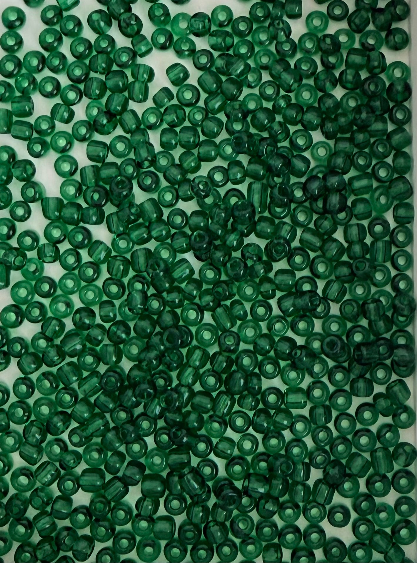 3mm Green Seed Beads • Lime Green & Dark Green Glass Beads for Jewelry Making, DIY Crafts