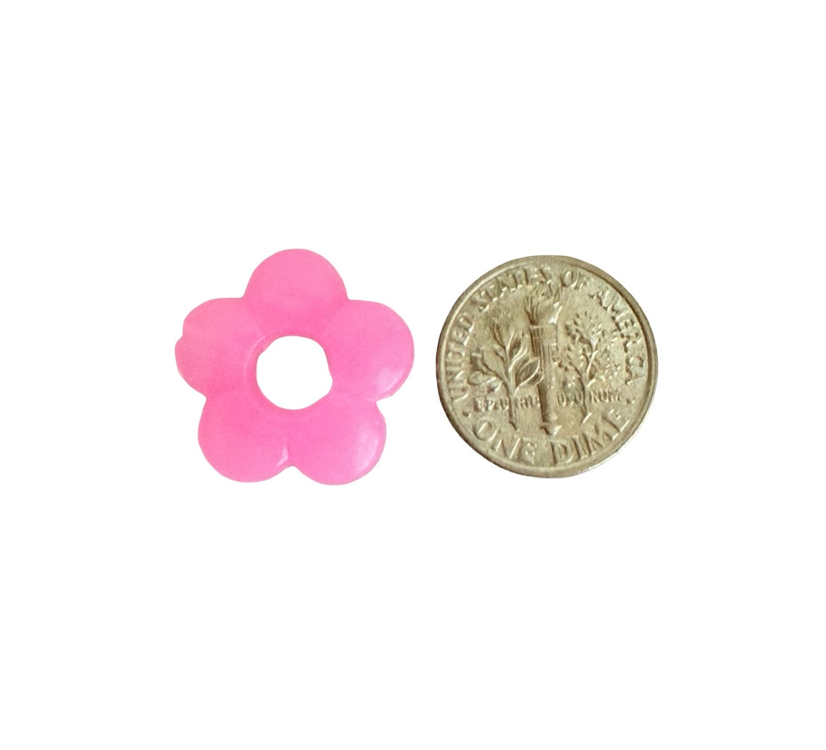 19mm Flower Beads • Faux Pearl or Random Color Flower Beads for Jewelry Making