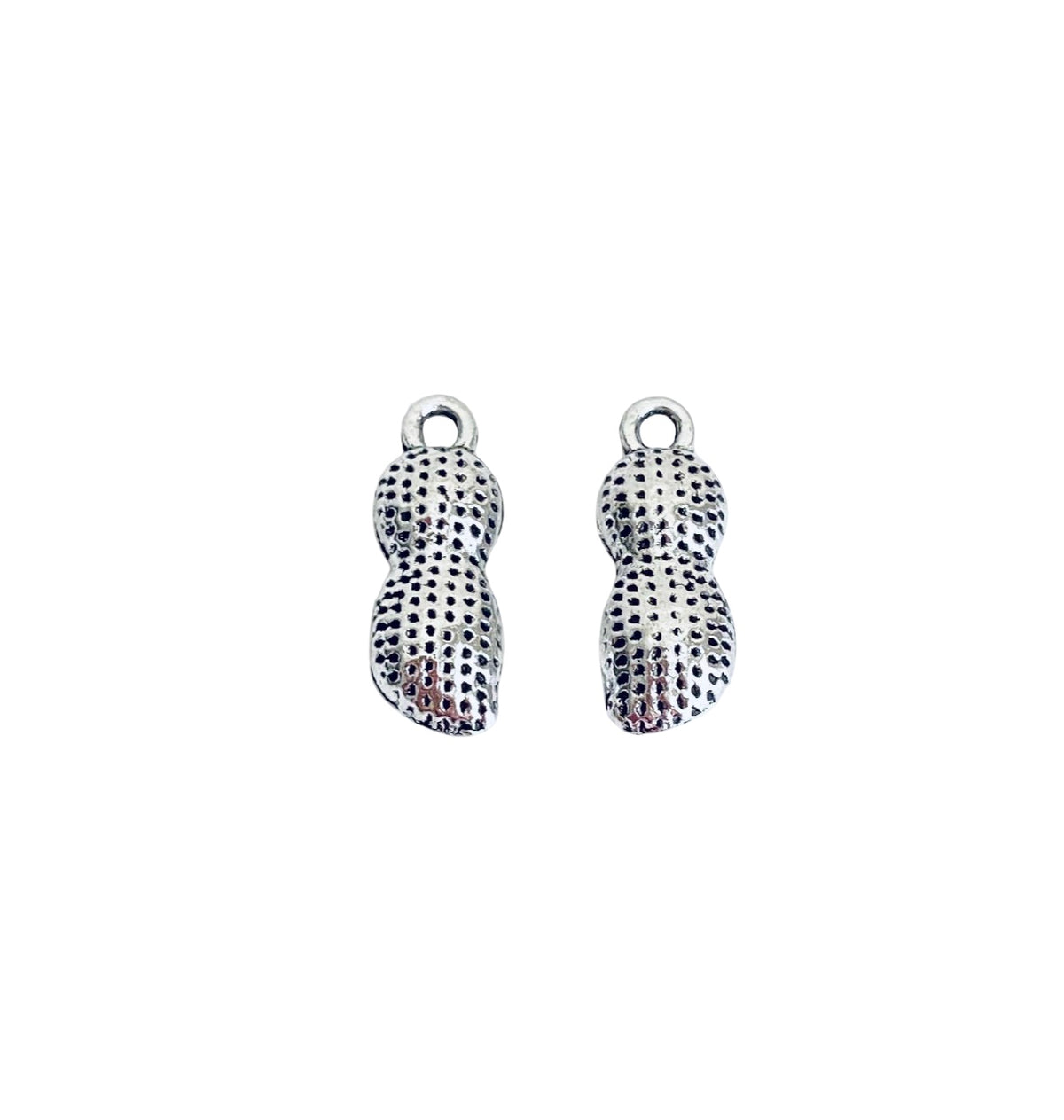 Base Metal Small Peanut Charm