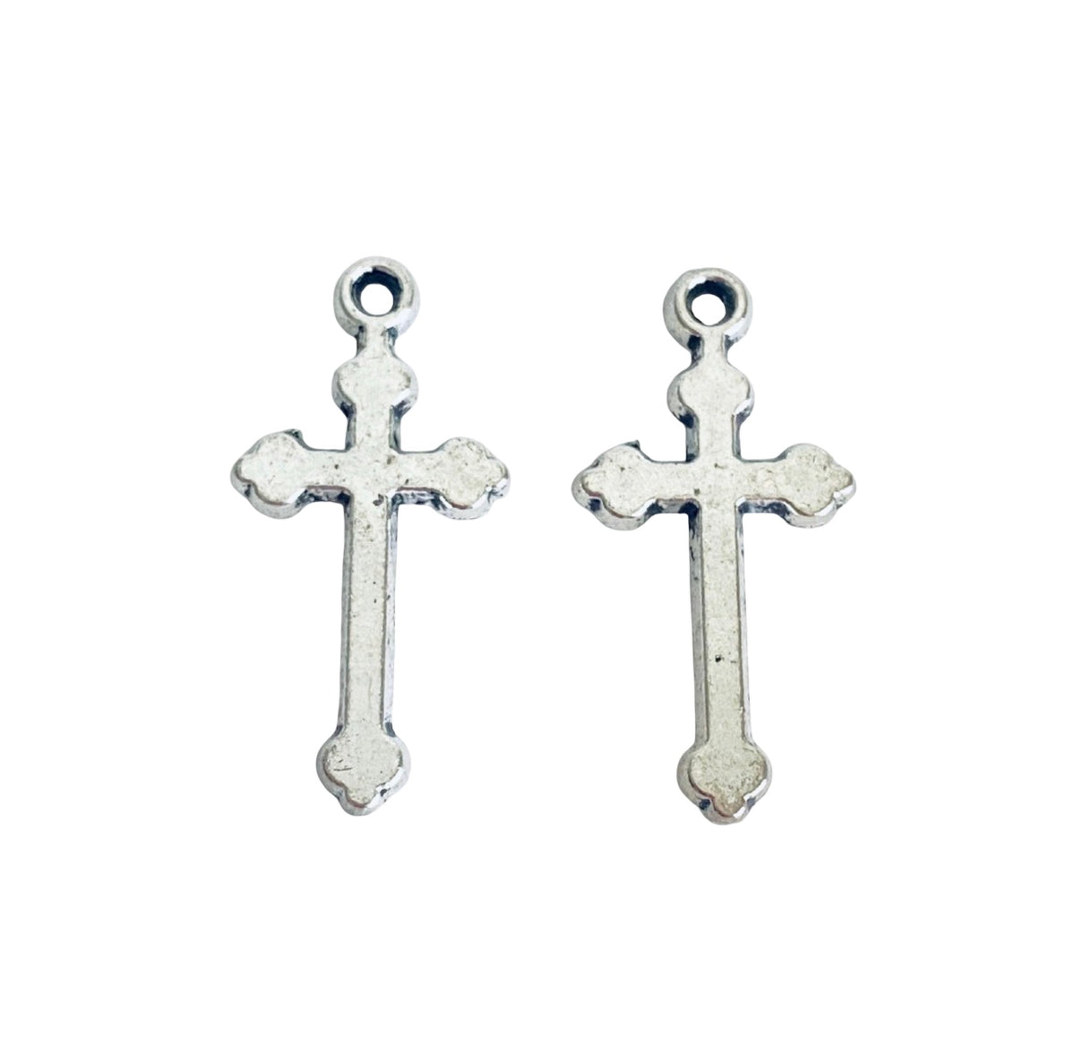 Base Metal Cross Charm