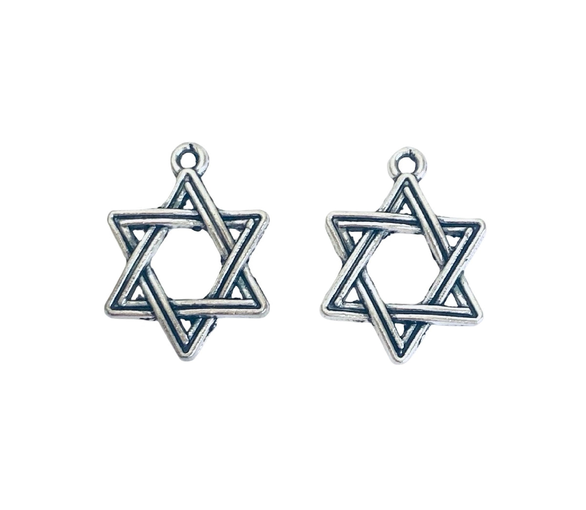 Base Metal Star of David Charms