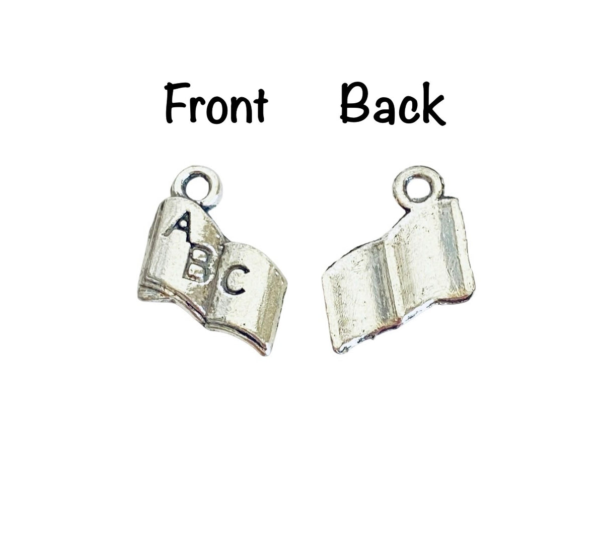 Base Metal Tiny Book Charm