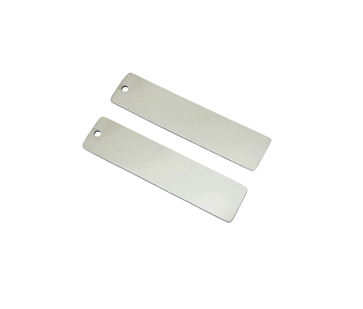 Shiny Stainless Steel Long Blank • 12mm x 50mm