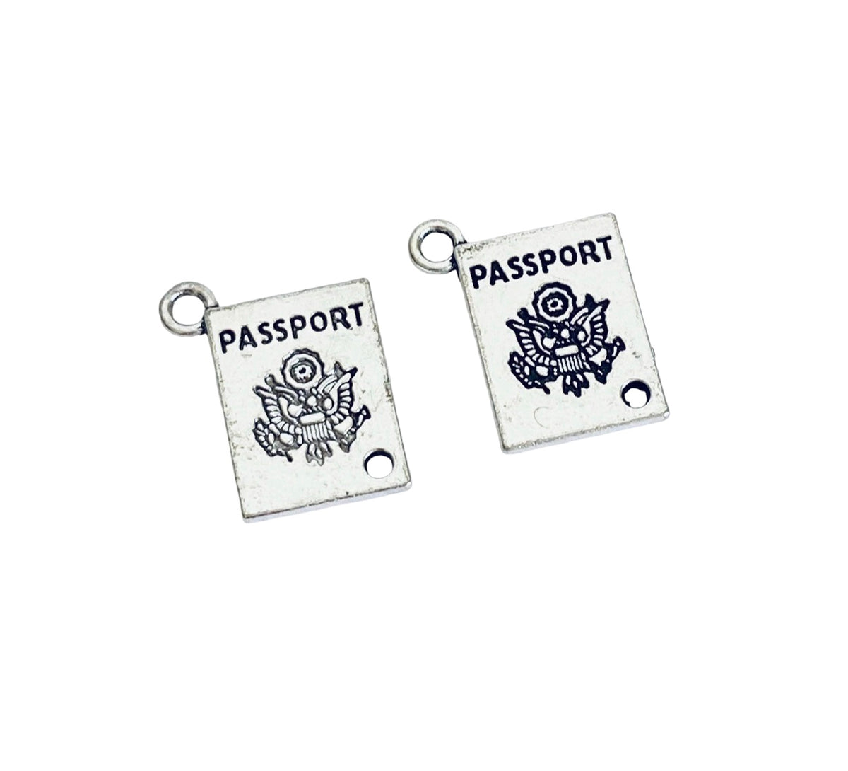 Base Metal Passport Charm