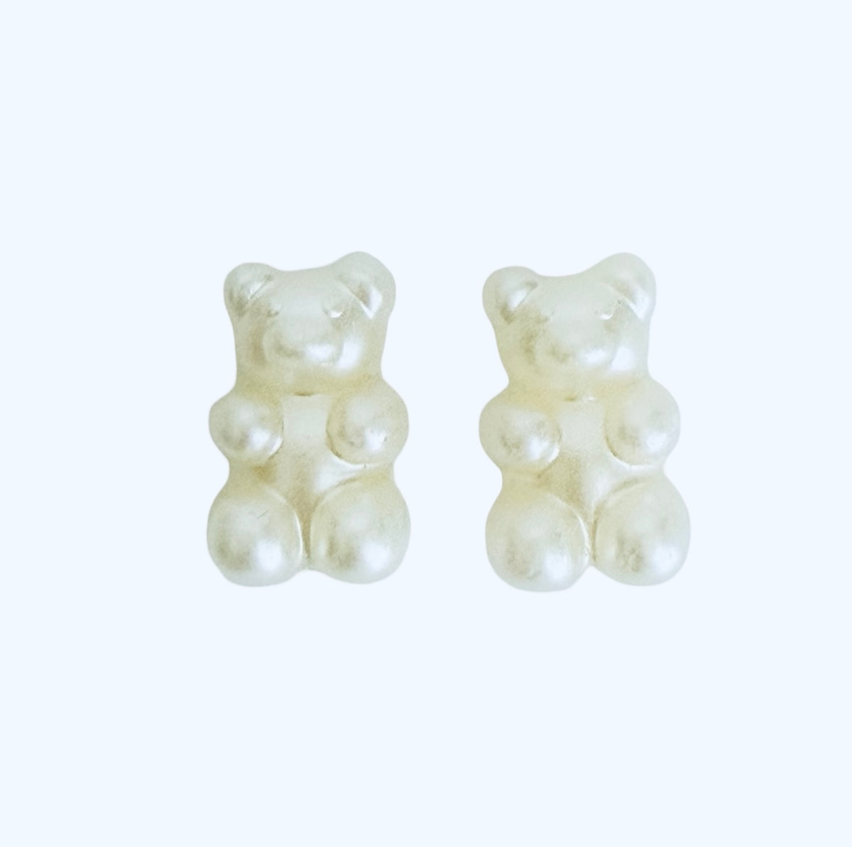 Faux Pearl Bear Beads for Jewelry Making