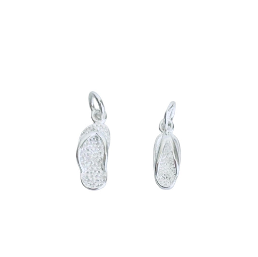 Sterling Silver Flip Flop Charm • Sold Individually