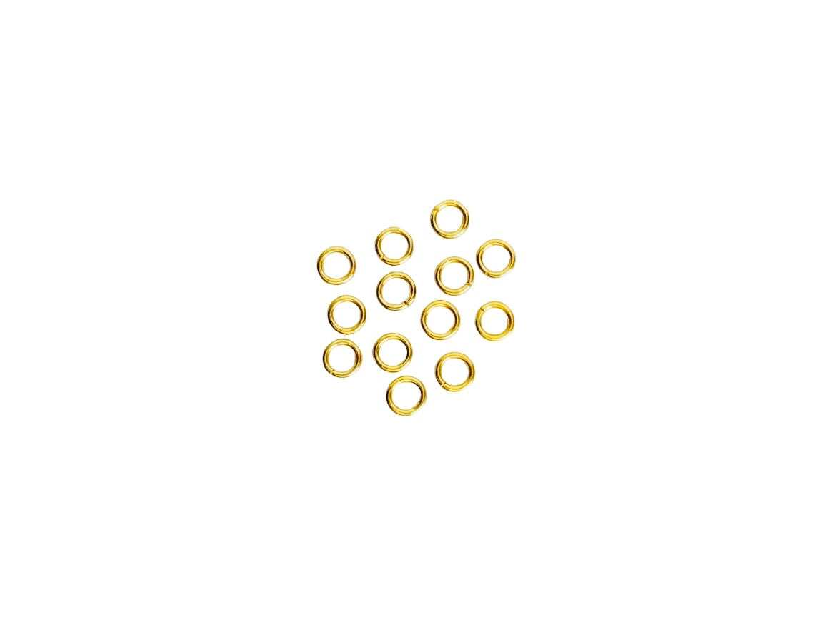 Gold over Stainless Steel Jump Rings • 4mm or 6mm