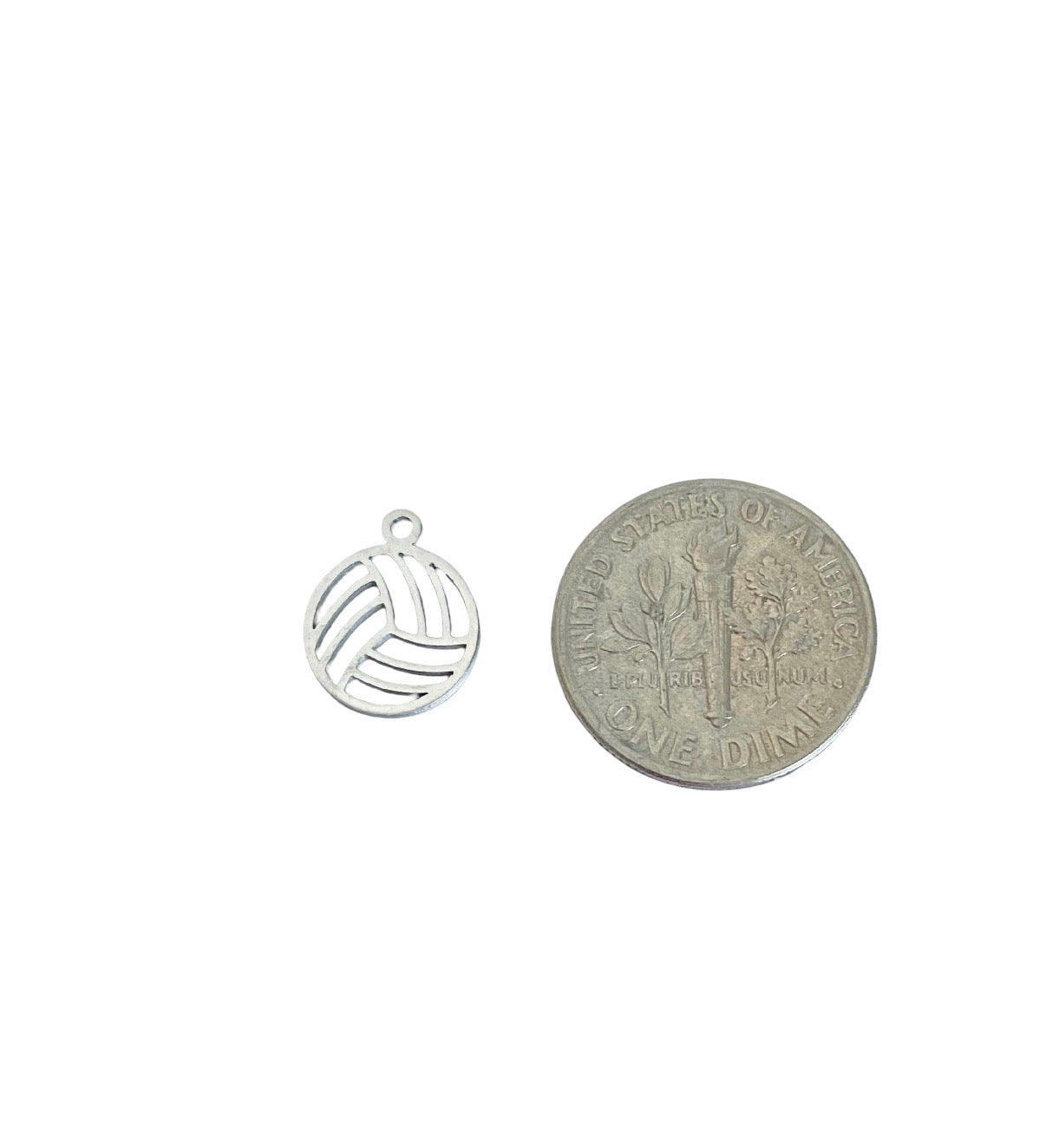 Stainless Steel Sports Charm • Football • Volleyball • Basketball • Soccer Charm