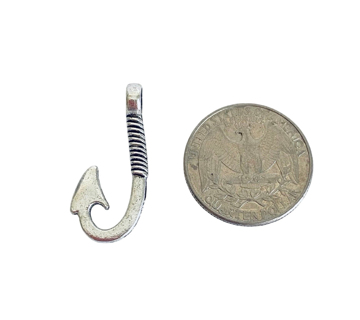 Base Metal Fish Hook Charms