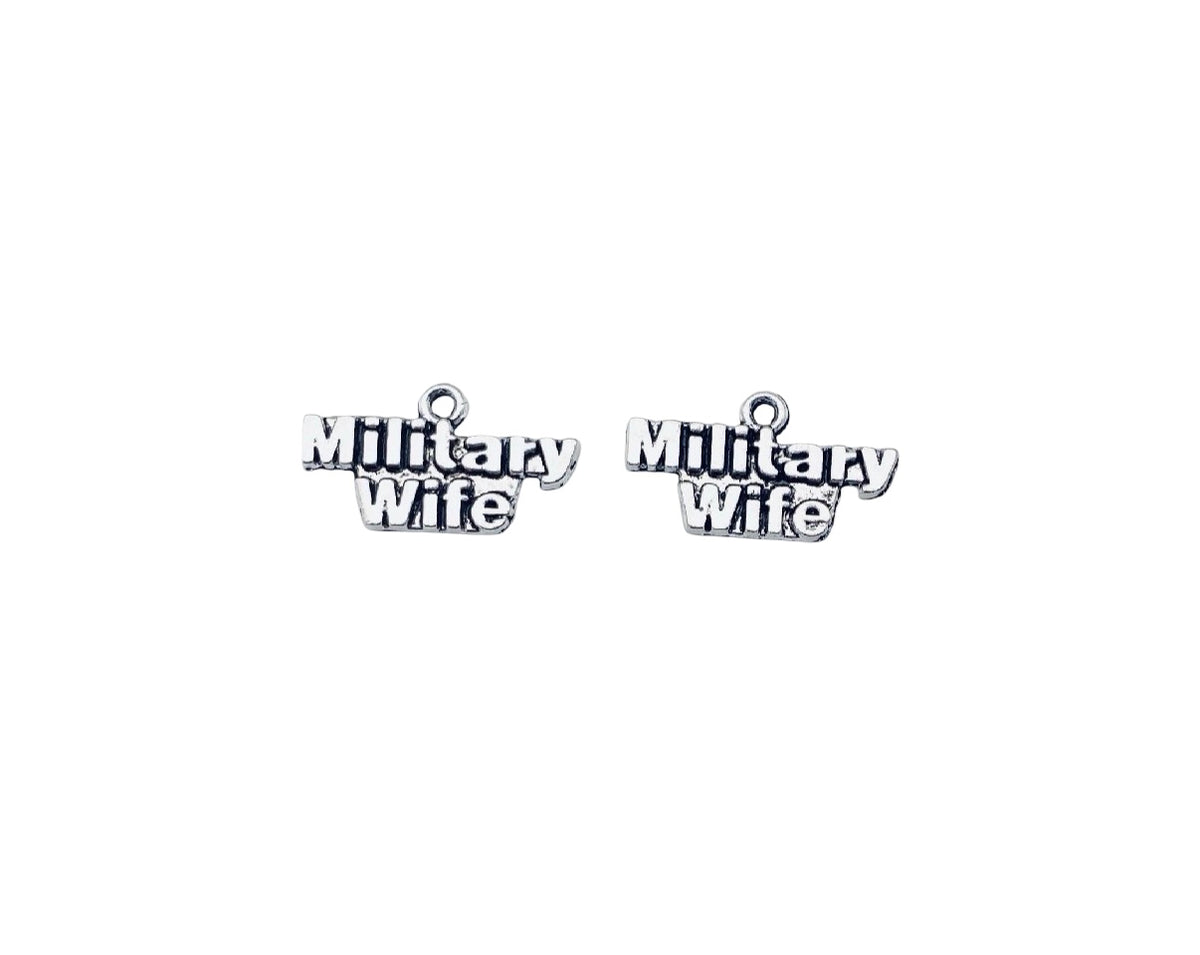 Base Metal Small Military Wife Charms