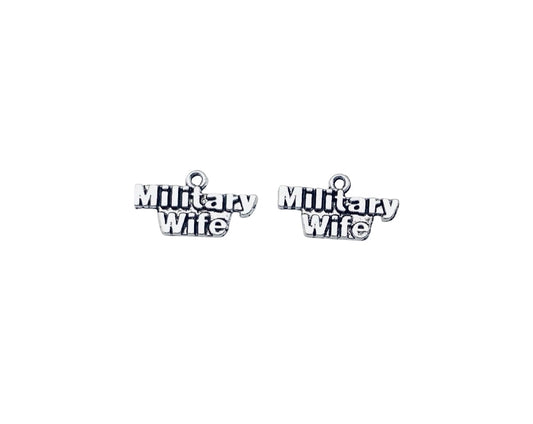 Base Metal Small Military Wife Charms