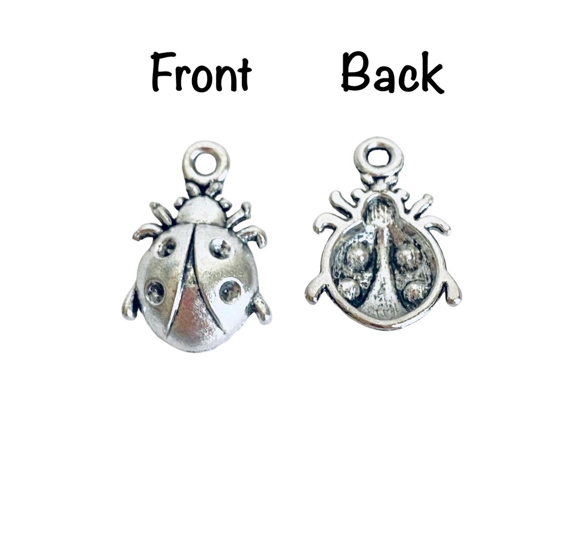 Base Metal Ladybug Charm