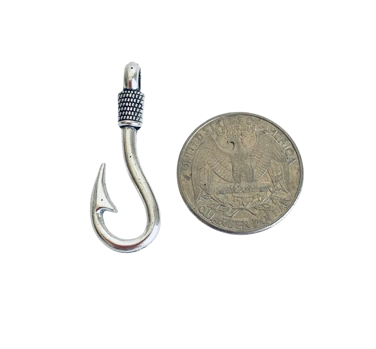 Base Metal Fish Hook Charms