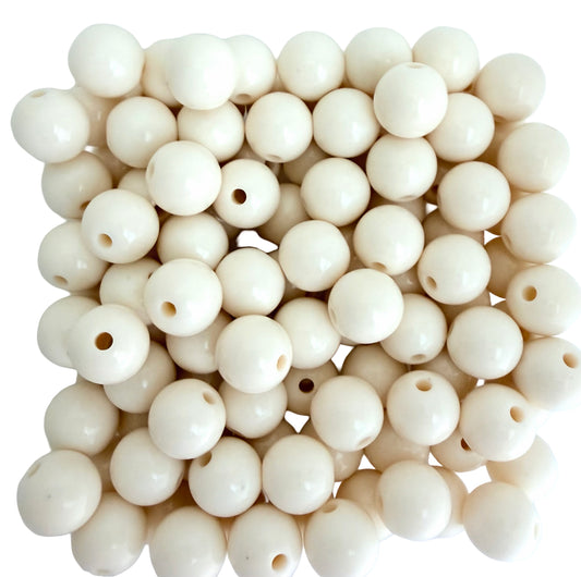 10mm Polished Acrylic Round Beads