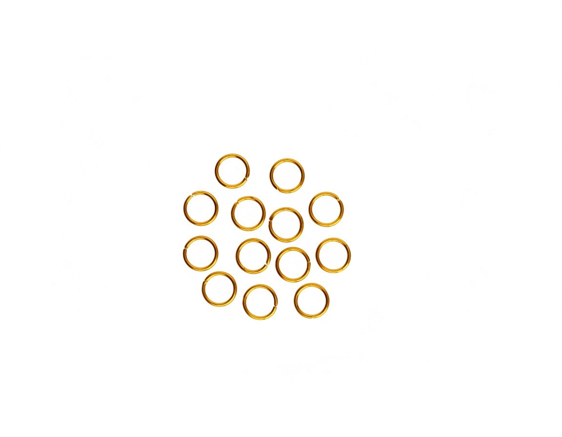 Gold over Stainless Steel Jump Rings • 4mm or 6mm