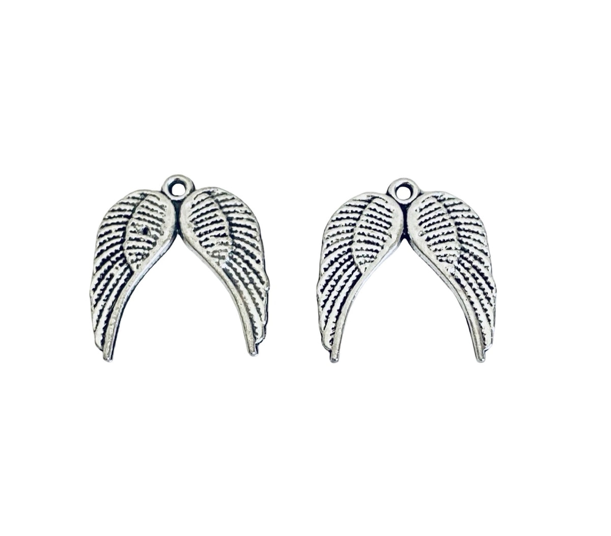 Base Metal Angel Wings Charm