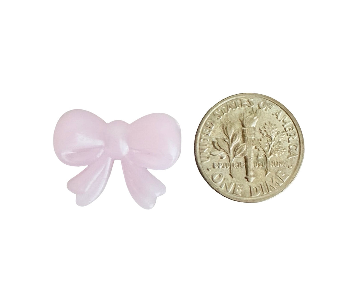 Acrylic Bow Beads • Horizontal Hole Beads for Jewelry Making • Faux Pearl OR Random Mix of Translucent