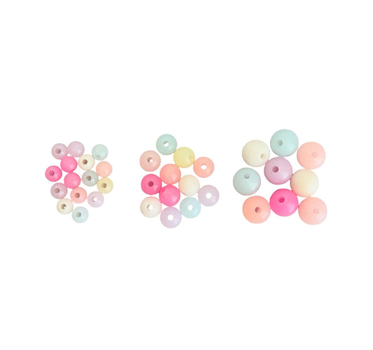 Acrylic Round Beads • Solid or Random Mix of Translucent Colors • 6mm, 8mm & 10mm Round Beads for Jewelry Making