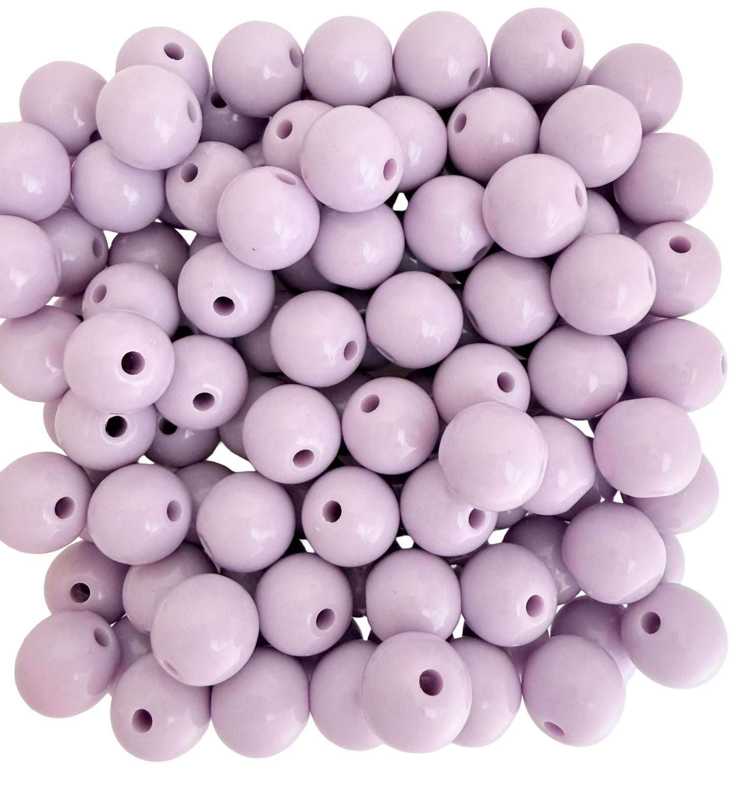 Bulk 10mm Shiny Acrylic Round Beads for Jewelry Making, Keychains & DIY Crafts