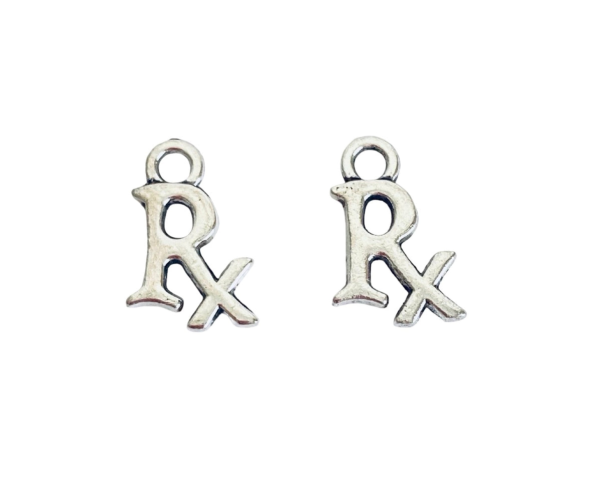 Base Metal Small RX Charm