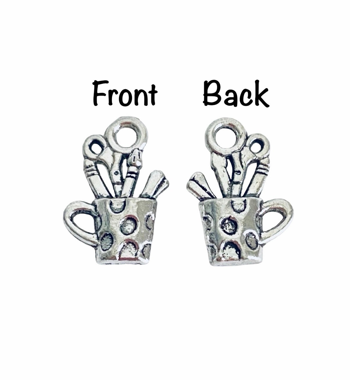 Base Metal Mini Pen Holder Charm