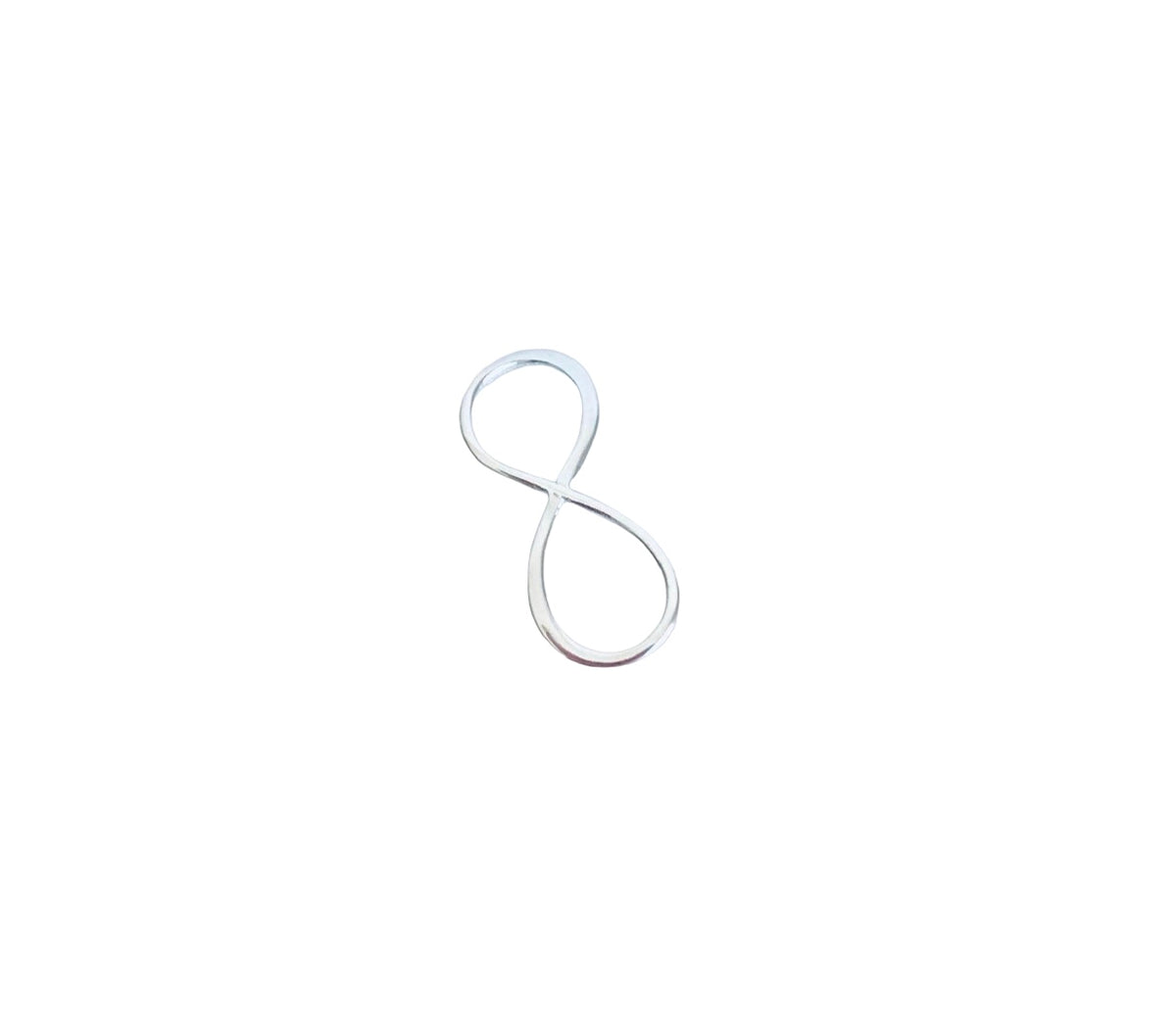 Infinity Connector Charm • Sterling Silver • Gold over Silver • Rose Gold over Silver • Sold Individually