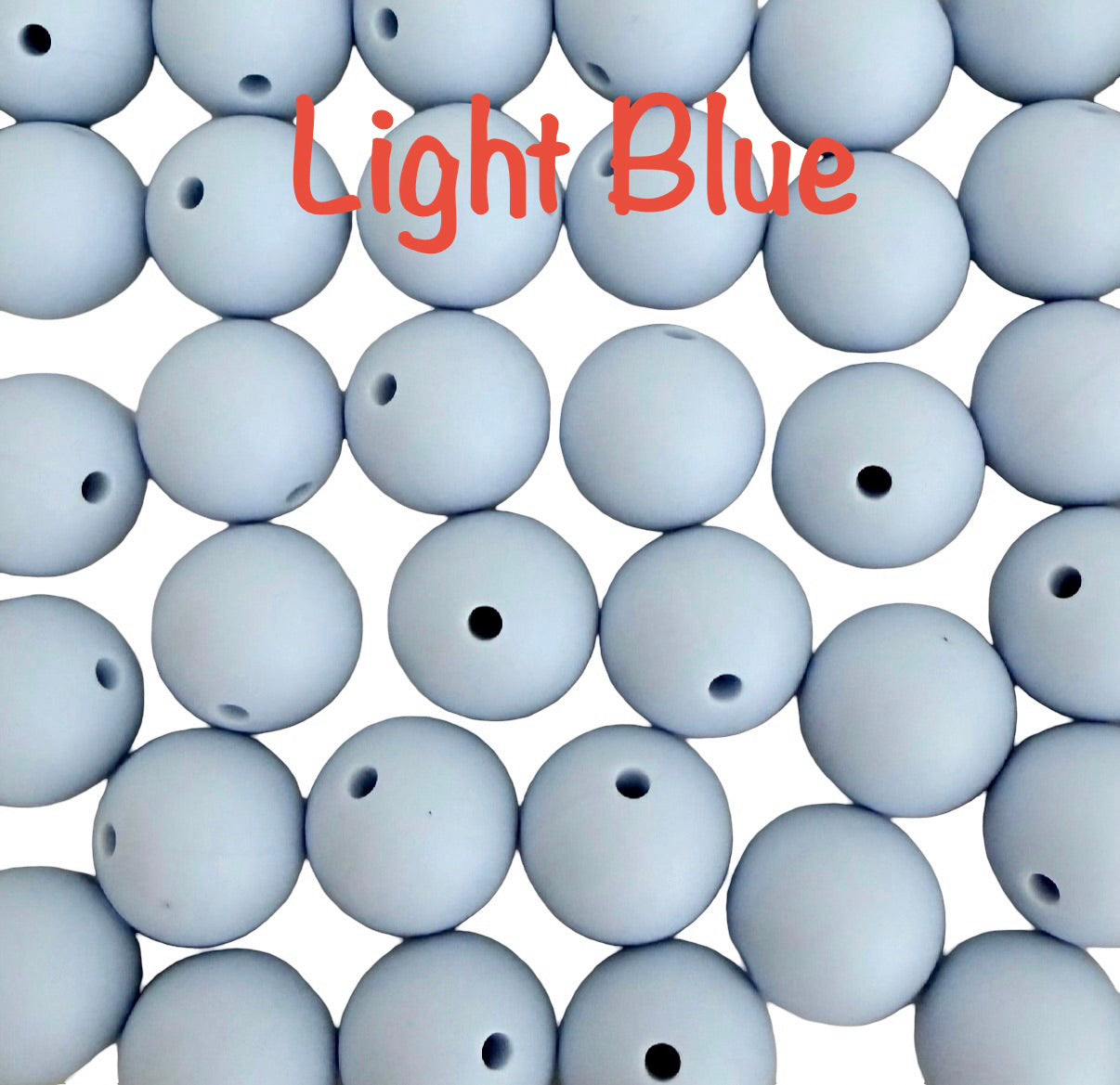 15mm Round Silicone Beads (Sold Individually)