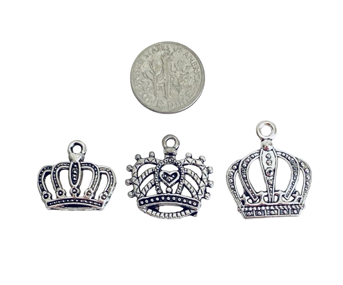Base Metal Crown Charms