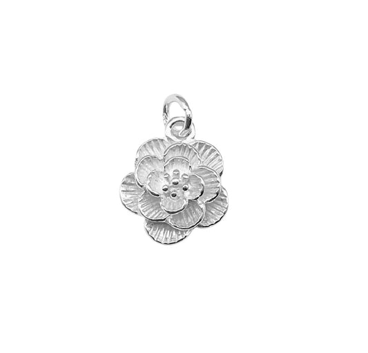 Sterling Silver Flower Charm • Sold Individually