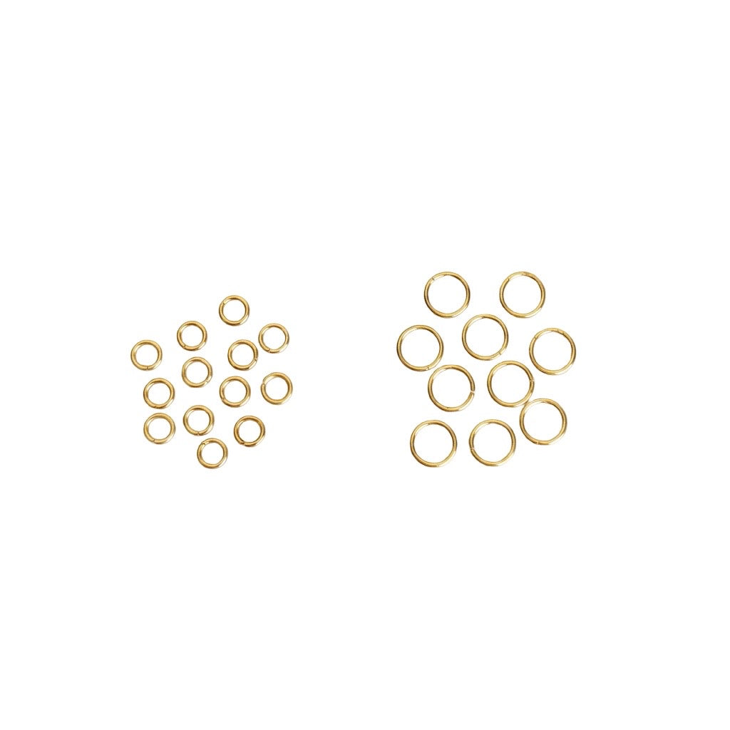 Gold over Stainless Steel Jump Rings • 4mm or 6mm