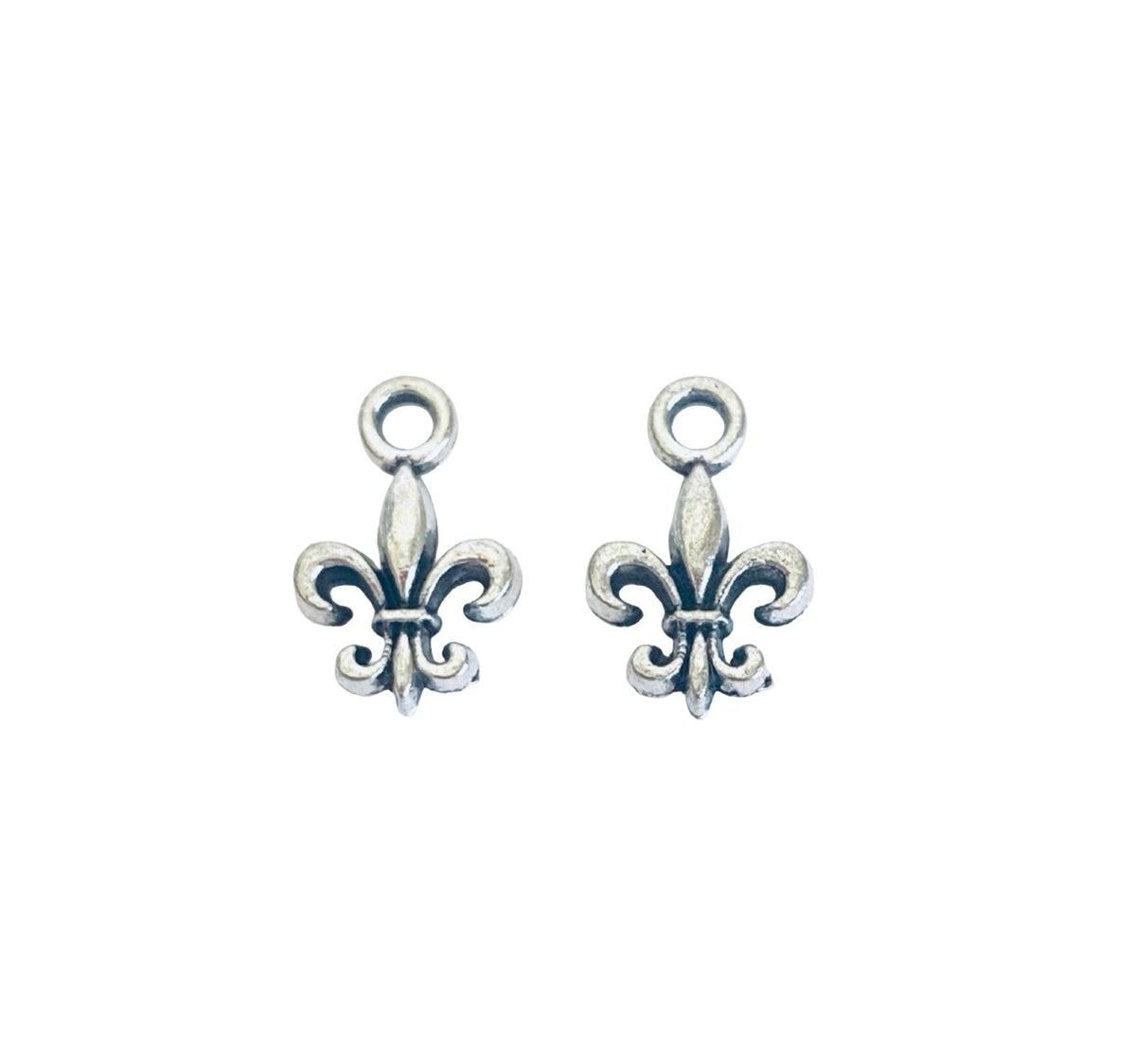 Base Metal Tiny Fleur de Lis Charm
