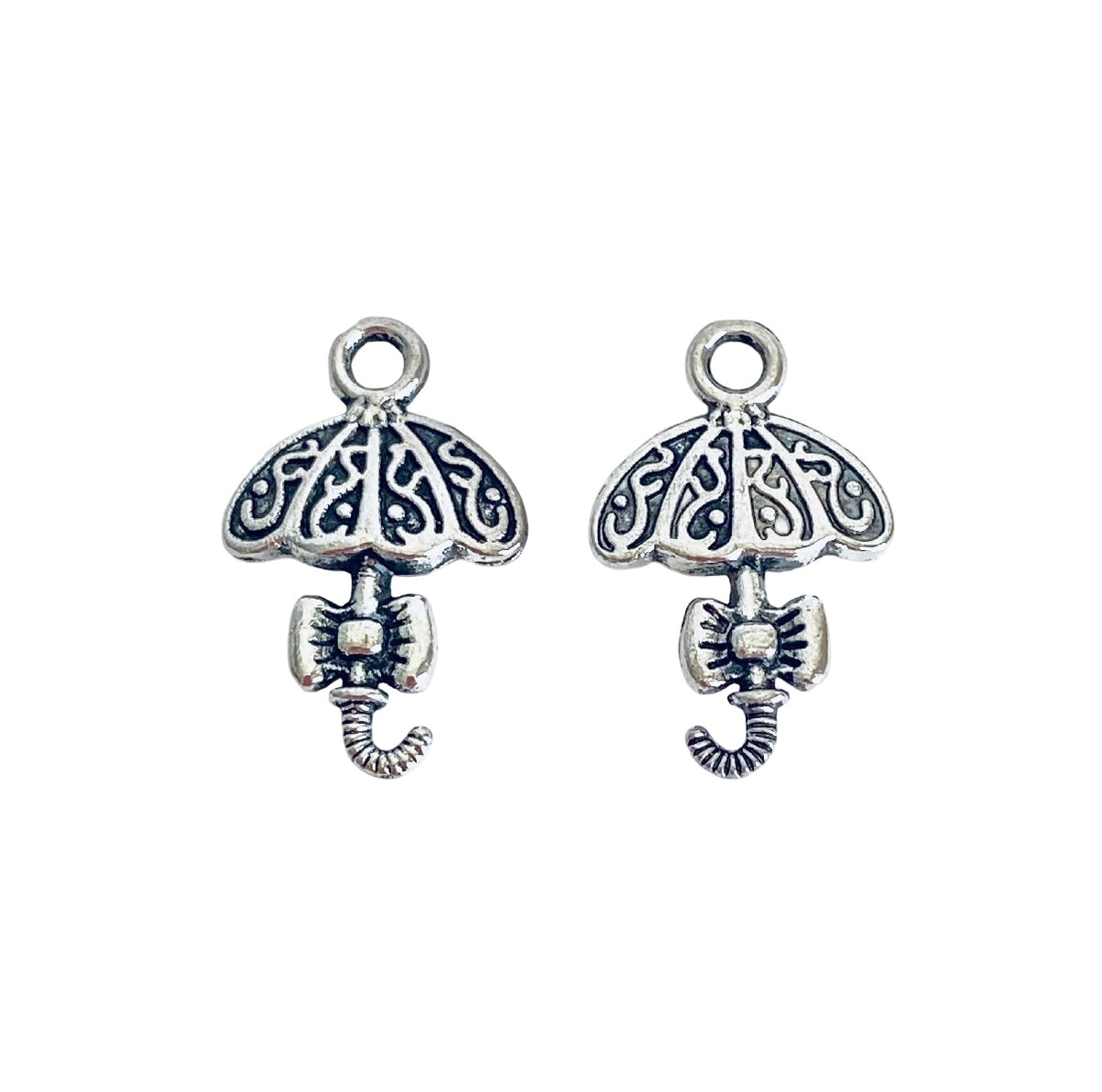 Base Metal Small Umbrella Charm for Jewelry Making
