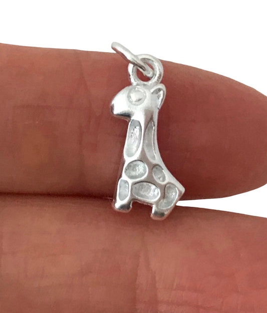 Sterling Silver Giraffe Charm • Sold Individually