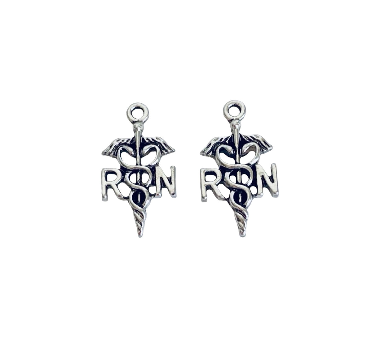 Base Metal Registered Nurse Charm