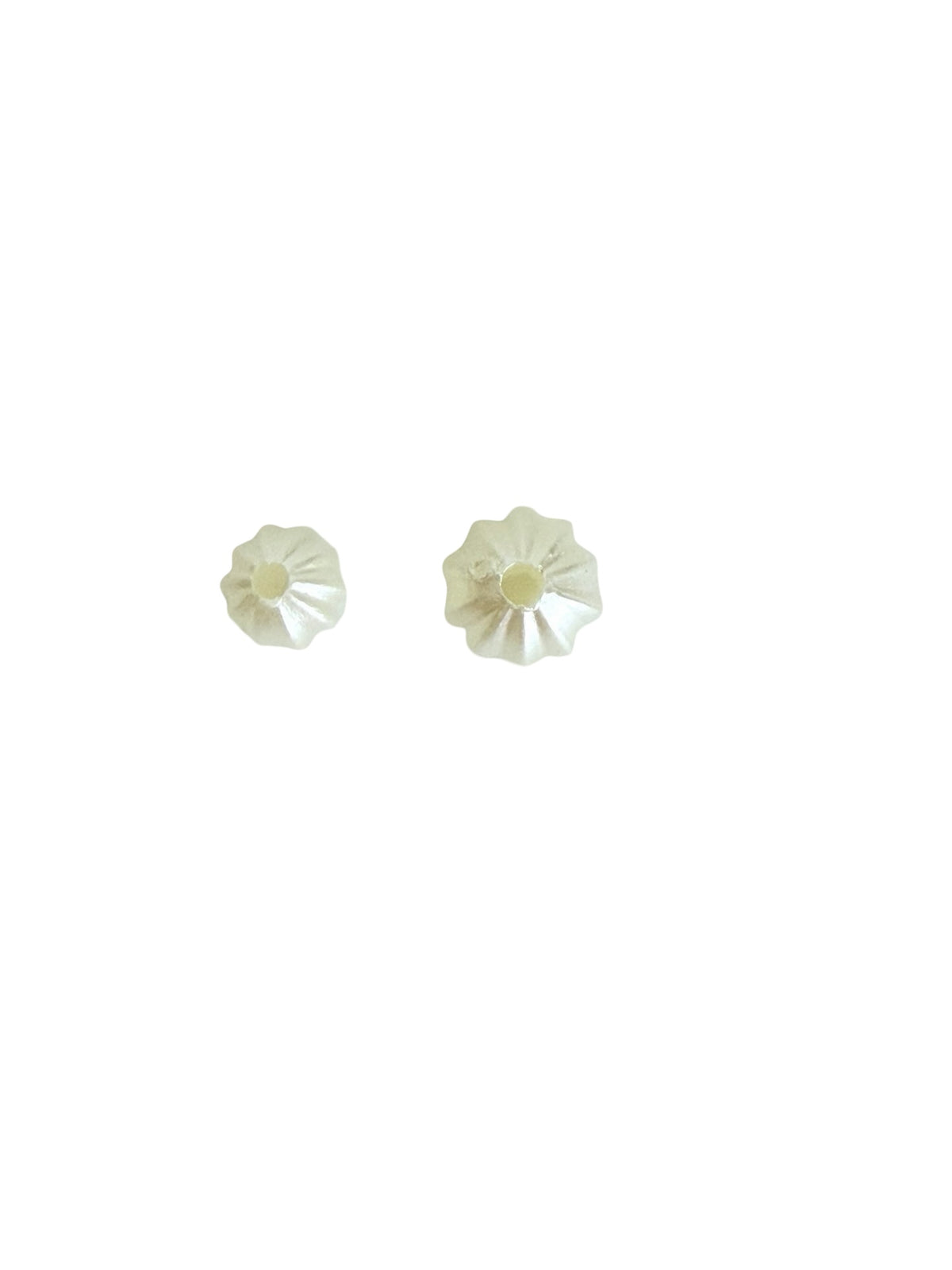 Ribbed Faux Pearl Beads • 8mm or 10mm • ABS Pearl Beads for Jewelry Making