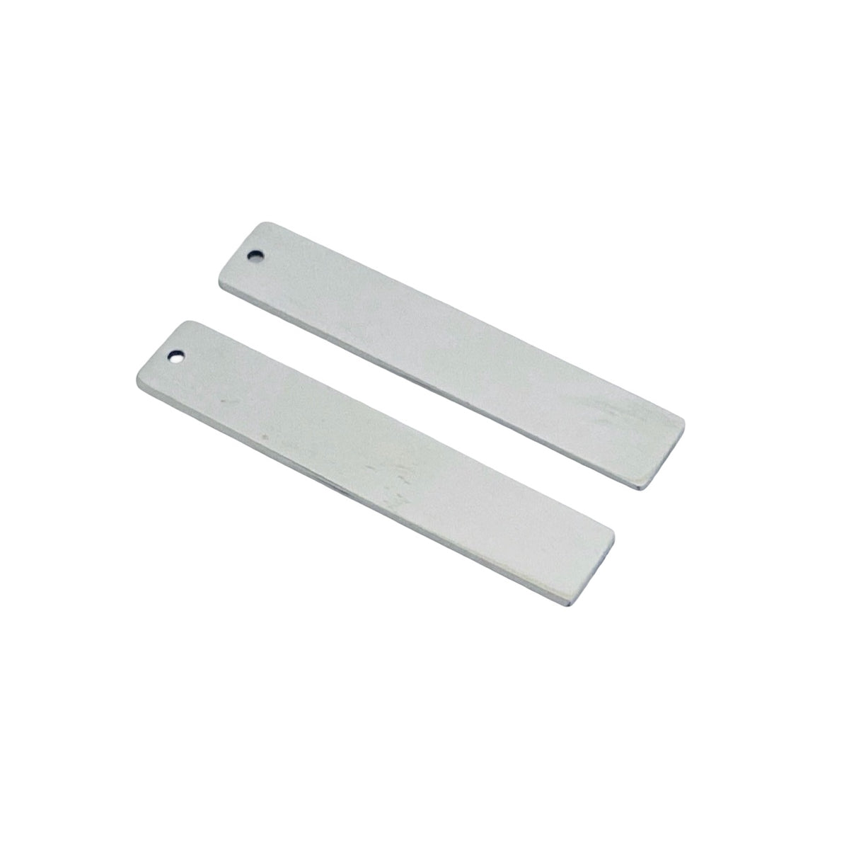 Shiny Stainless Steel Vertical Bar Blank • 6mm x 32mm