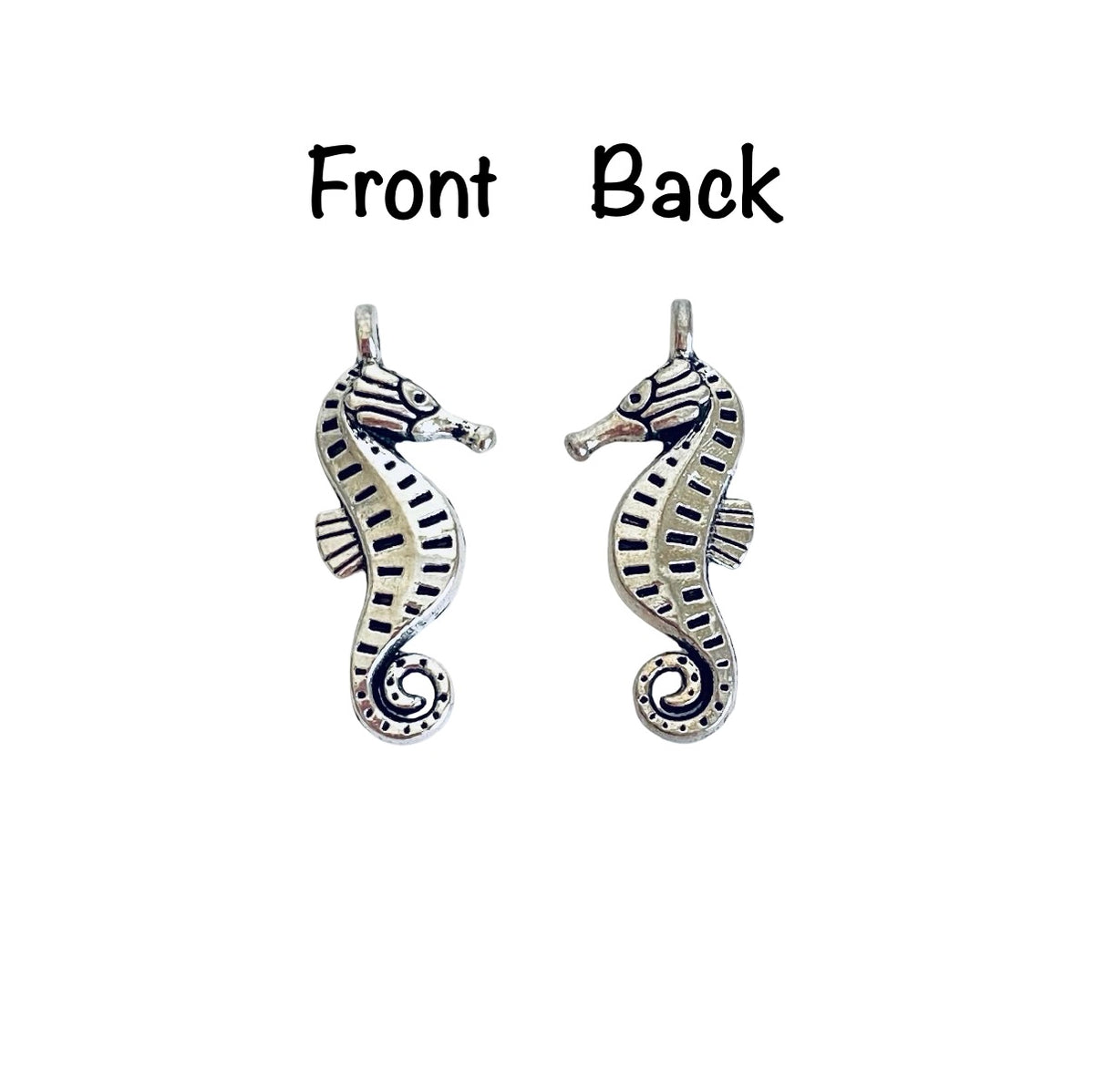 Base Metal Seahorse Charm