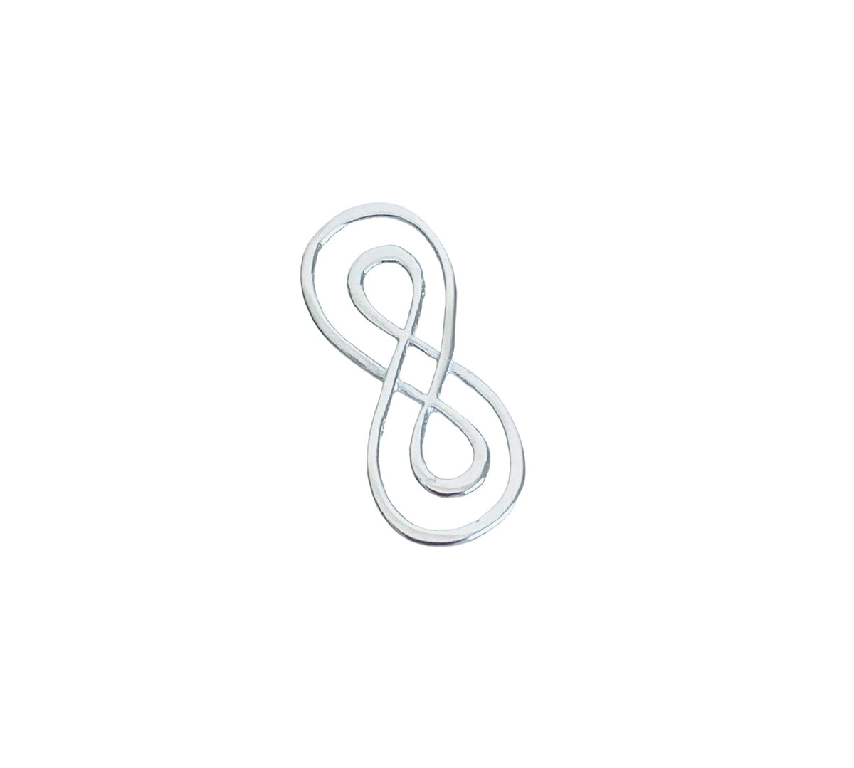 Double Infinity Charm • Sterling Silver • Gold over Silver • Rose Gold over Silver • Sold Individually