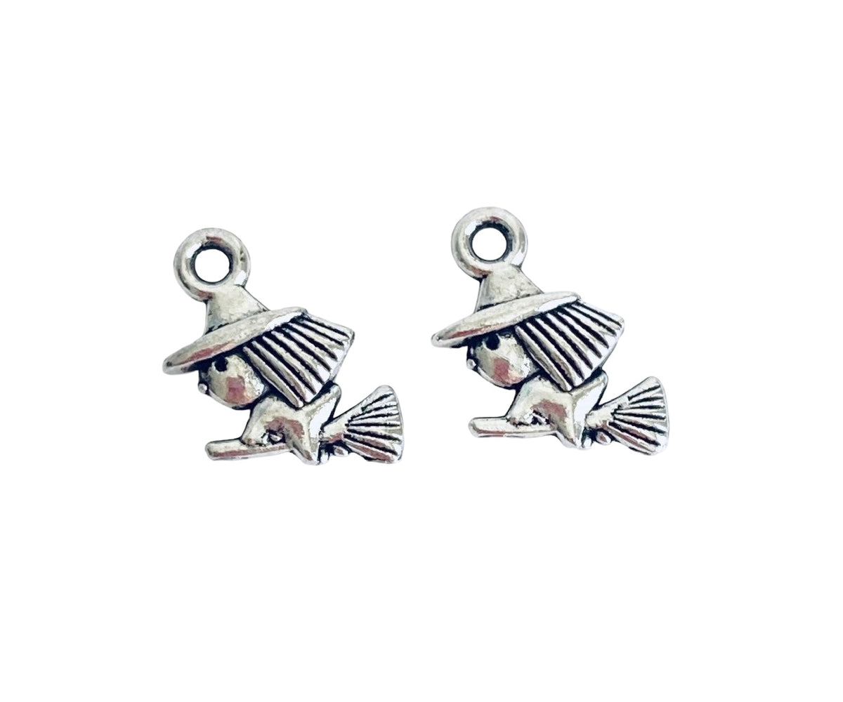 Base Metal Small Witch Charms