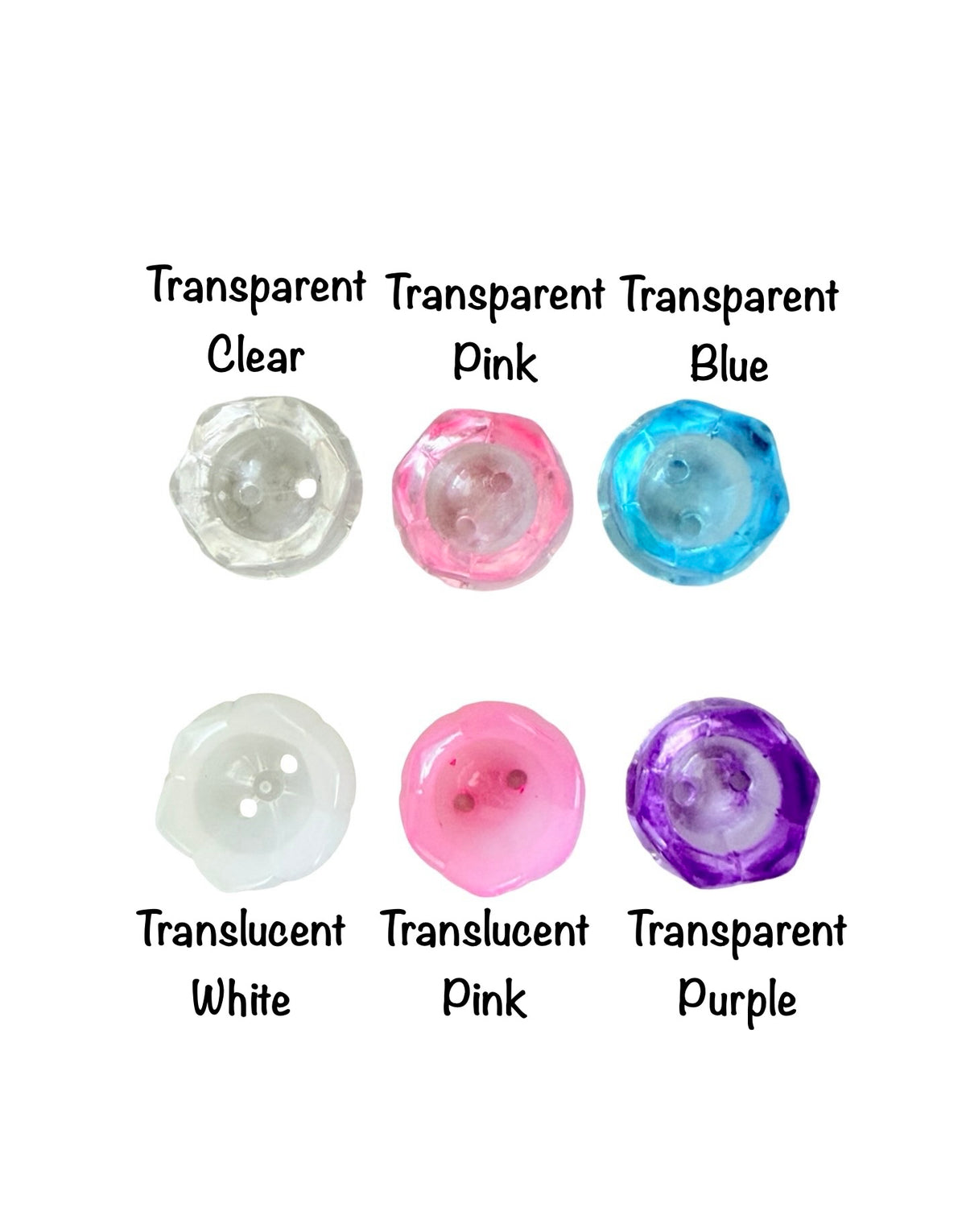 Acrylic Bellflower Beads • Transparent & Translucent Flower Beads for Jewelry Making & Crafts
