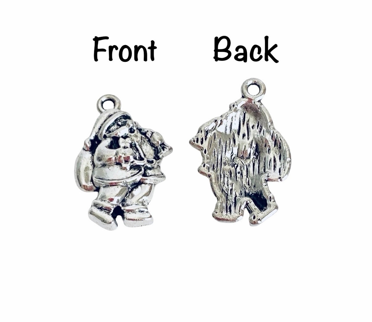 Base Metal Santa Charm