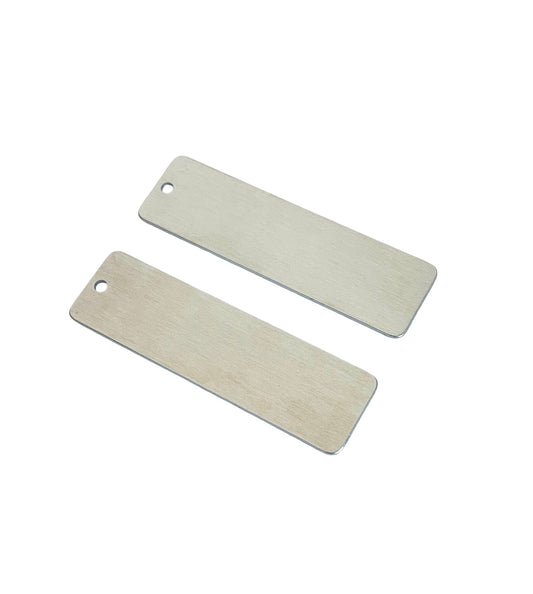 Matte Stainless Steel Long Bar Blank • 16mm x 56mm