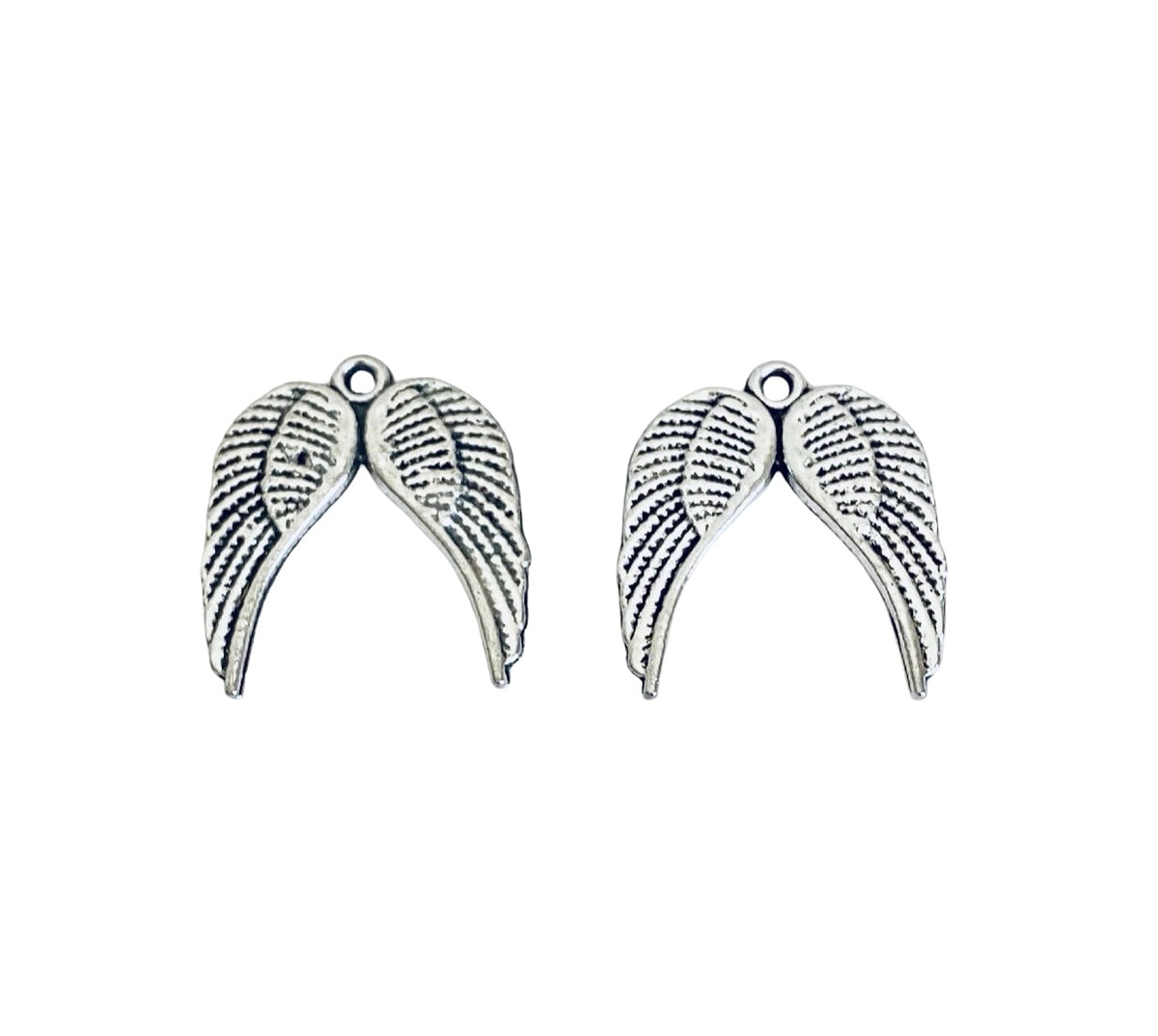 Base Metal Angel Wings Charm