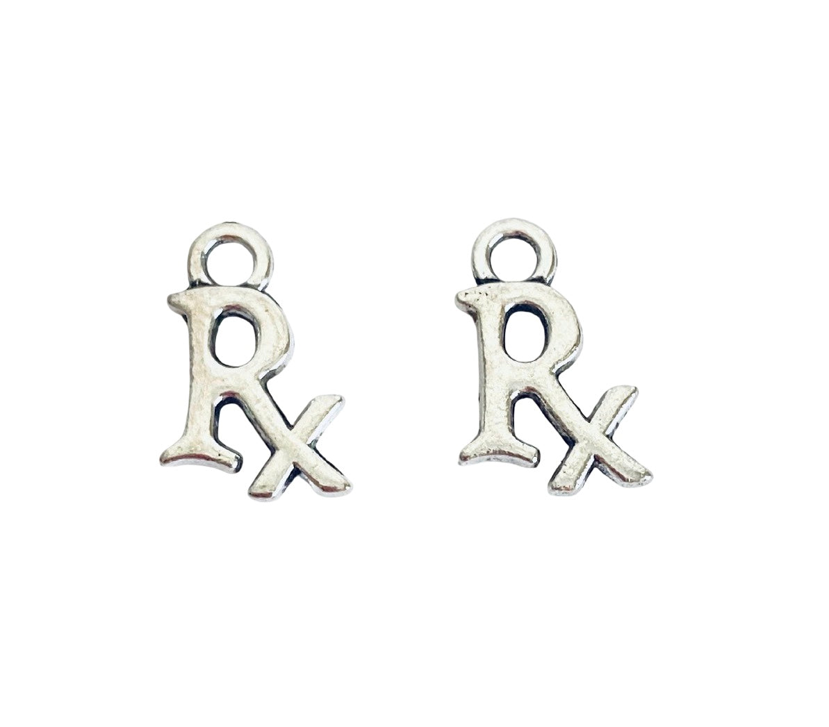 Base Metal Small RX Charm